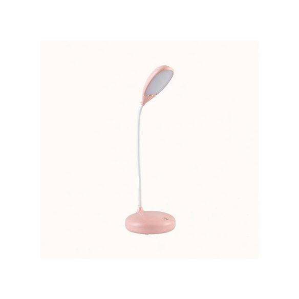 Blue/Pink/White LED Desk Lamp Touch Control Dimming Light Flexible USB Rechargeable Desk Light for Reading