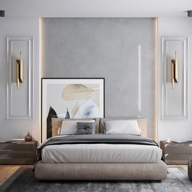 Curl Lampada montata a parete Postmoderna semplicità lampada a monte acrilica per soggiorno