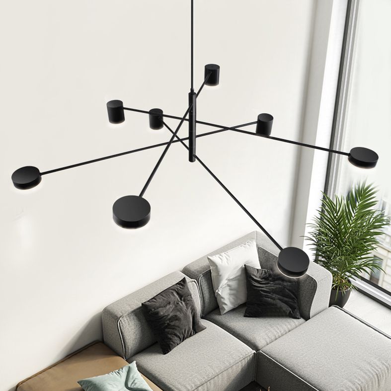 Metal Starburst Chandelier Lighting Fixture Modern Style LED Chandelier Light Fixture