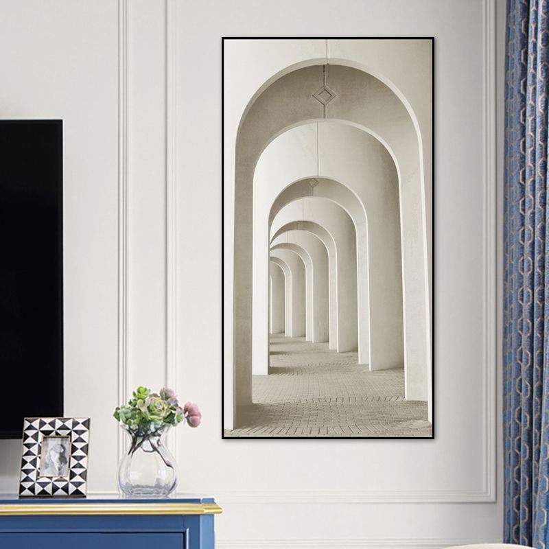 Modern Long Corridor Canvas Art for Bedroom Photography Wall Decor, Multiple Sizes