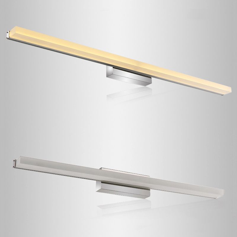 Modern Minimalist Style Rectangle Wall Mounted Vanity Lights Acrylic Vanity Fixtures