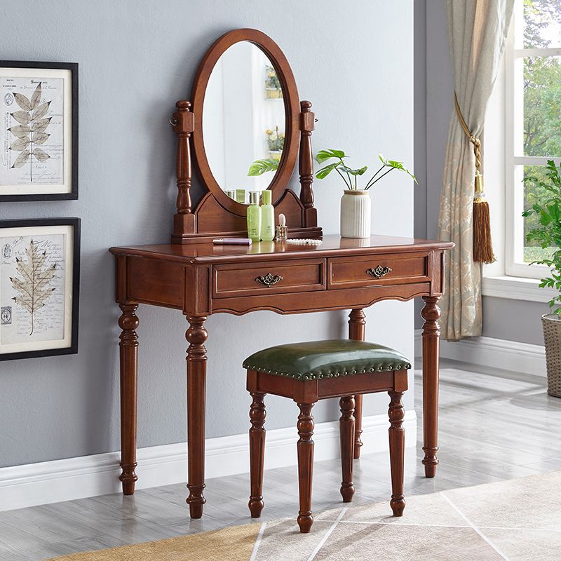 Wooden Vanity Dressing Table Traditional Vanity Makeup Table Set