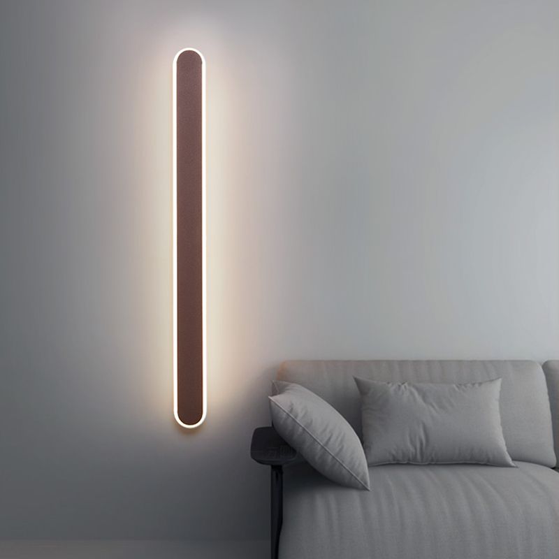 Modern LED Wall Mount Light 1-Light Wall Light with Acrylic Shade for Bedroom