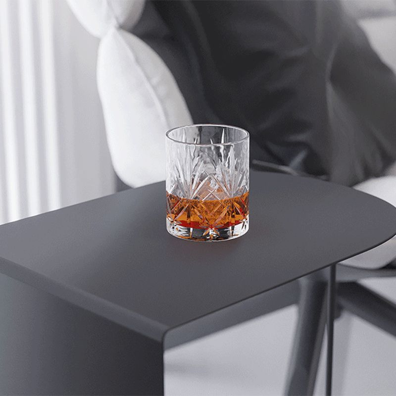 Rustic Sofa Side Accent Table Metal Abstract Living Room Accent Side Table