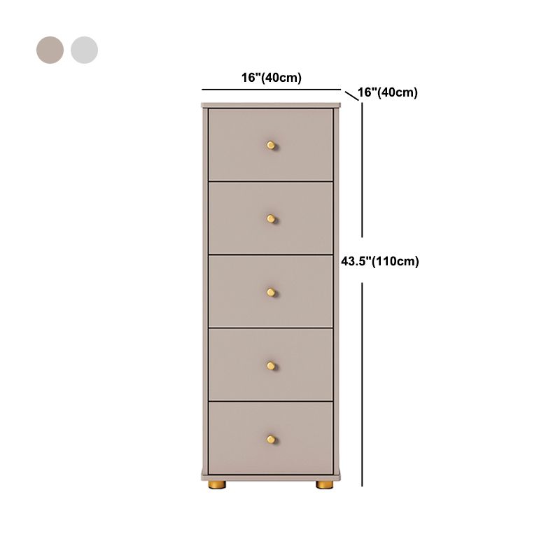 Modern Rectangle Side Cabinet Wood Knobs Storage Cabinet with Drawer