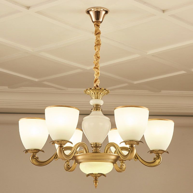 Lámpara láctea lámpara de lámpara de lámpara lámpara colgante en oro para sala de estar