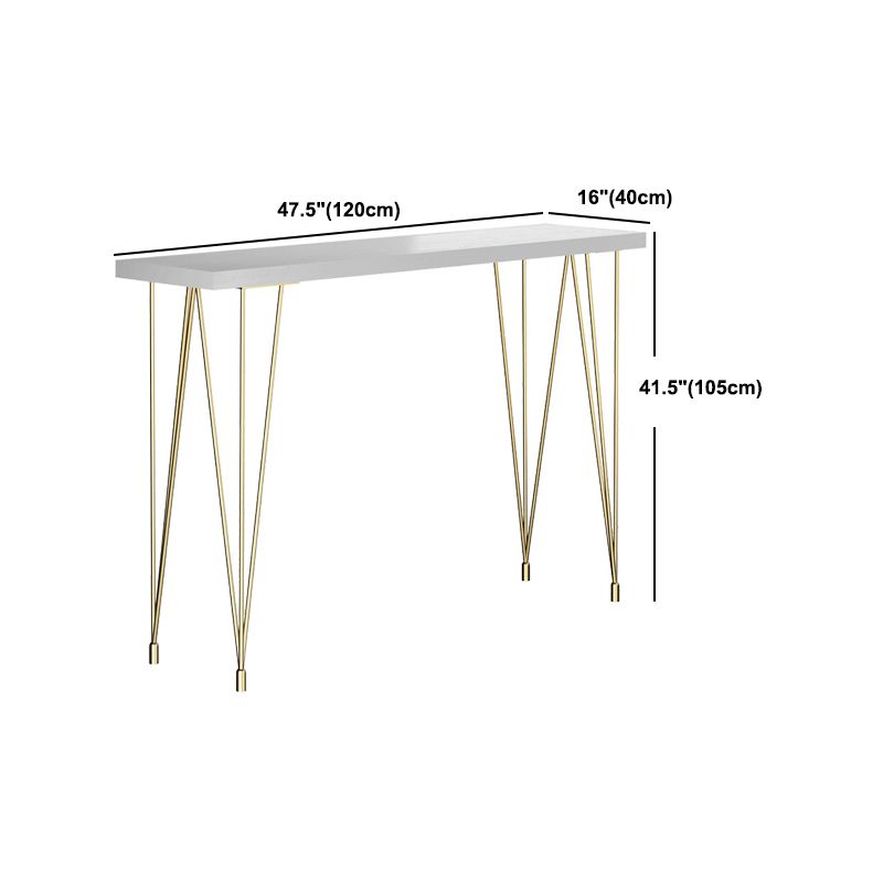 Glam Rectangle Bar Table 1/2/3 Pieces Solid Wood Counter Table with Upholstered Stools