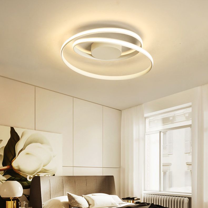 Metal Ribbon Flush Mount Ceiling Light Fixture Modern Living Room Flush Mount Lighting Fixtures
