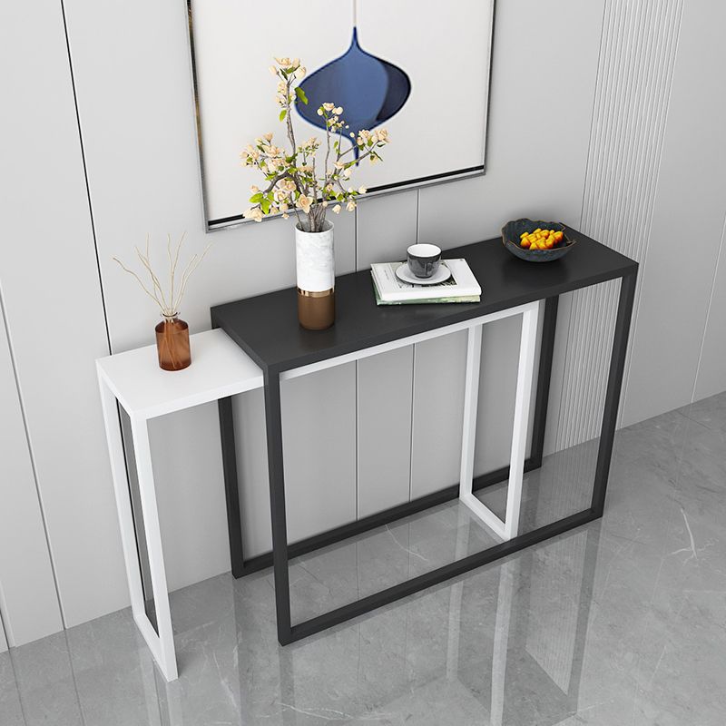 Scratch Resistant Ironcraft Console Table 30.70" High Contemporary Rectangle  Accent Table