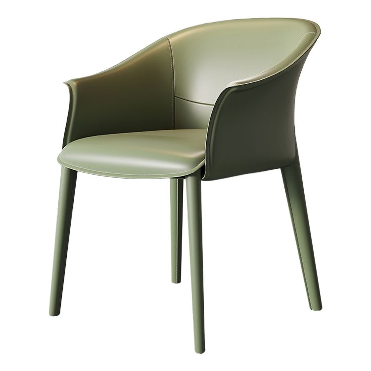 Contemporary Metal Dining Room Chair Leather Dining Chairs for Home Use