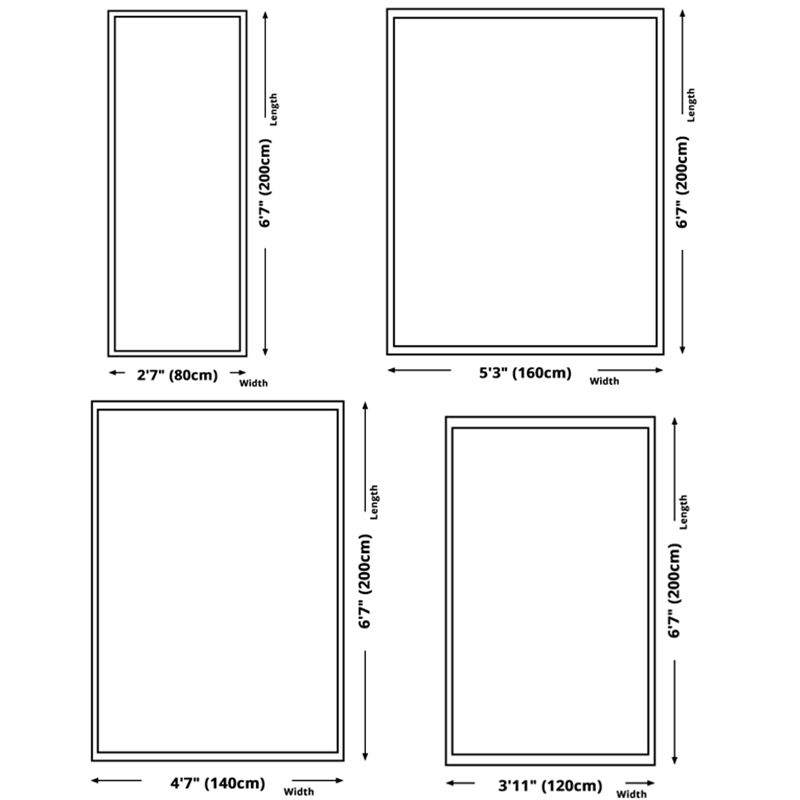 Green Abstract Carpet Polyester Casual Indoor Rug Non-Split Rug for Home Decor