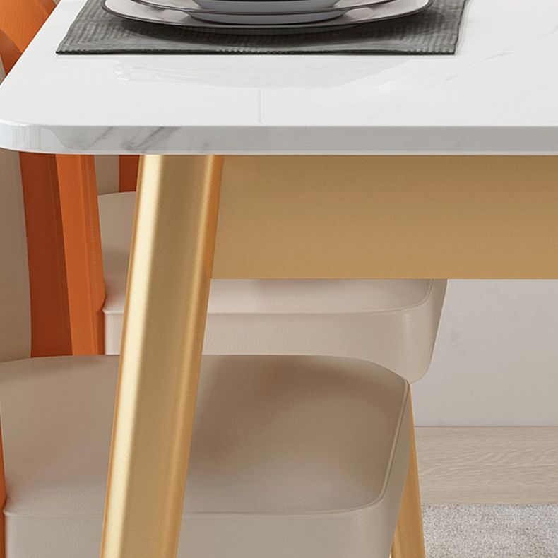 Luxe 1/2/5/7 stukken Dinerset met gesinterde stenen witte tafel Dining Furniture Set