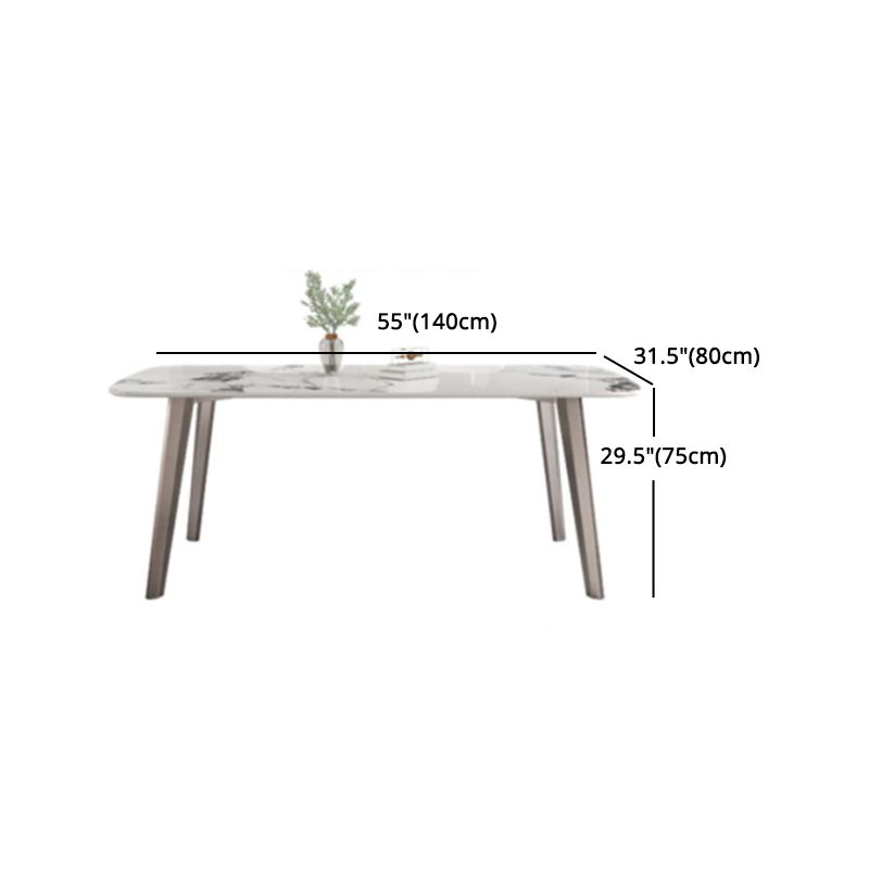 Designer Style Sintered Stone Top Dining Set Rectangle 1/4/5/7 Pieces Dining Table Set
