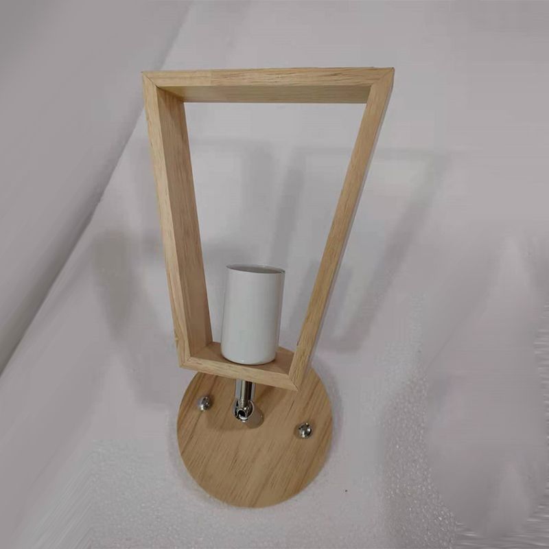Einstellbare 1 leichte geometrische Wandbeleuchtung mit Holzwandleuchte moderne Holzwandleuchte