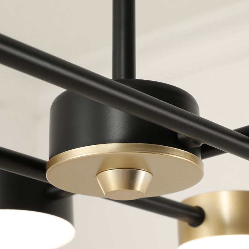 Postmodern LED Island Lamp Round Shape Metal Suspension Light for Dining Room