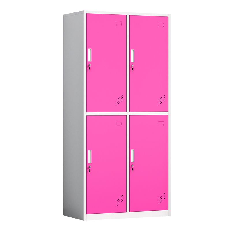 Contemporary Steel Storage Cabinet Non-Hanging Wardrobe Armoire