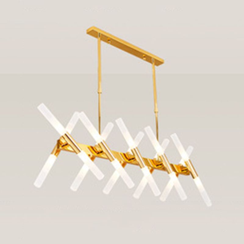 Acrylic Sputnik LED Island Pendant Light in Modern Creative Style Wrought Iron Ceiling Light for Dining Room