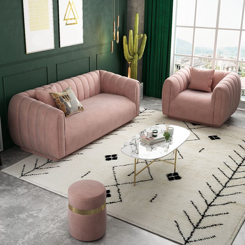 Sewn Pillow Back Sofa for Living Room 33.46" Wide 31.5" High