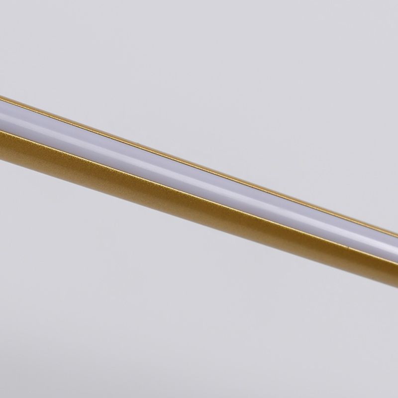 Simplicité Mirror de vanité allongée lumineuses luminaires muraux acryliques pour salle de bain