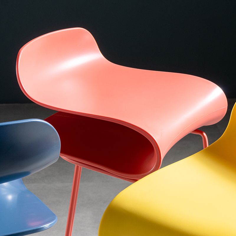 Low Back Footrest Bar & Counter Stool Modern Indoor Acrylic Counter Stool