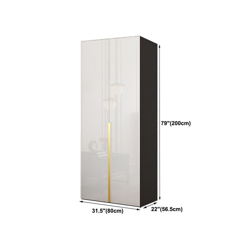 Engineered Wood Wardrobe Cabinet Hinged Modern Wardrobe Armoire