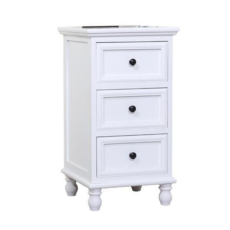 Solid Wood Accent Chest with Drawers 13.77" Wide Chest with Bun Feet