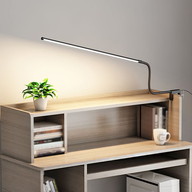1 Leichte lineare Tischbeleuchtung moderner Metalltischlicht für Schlafzimmer