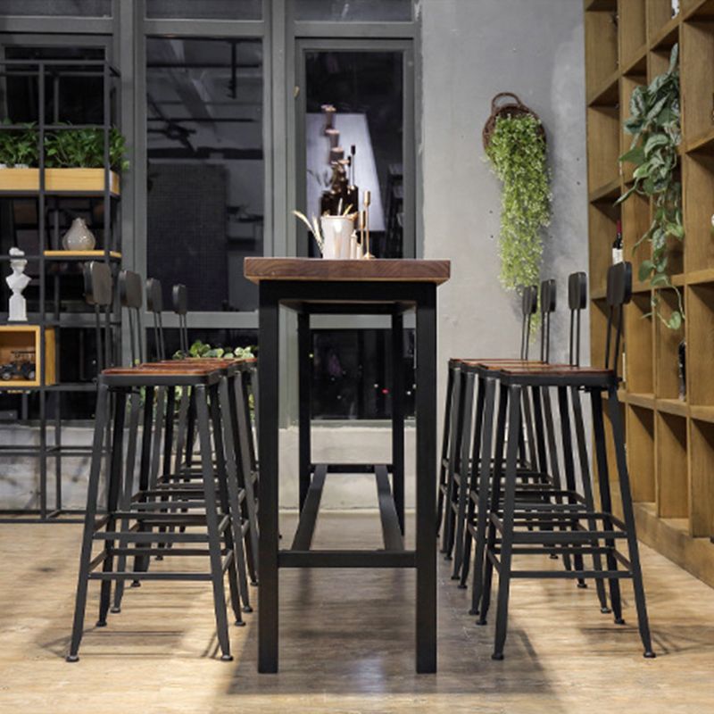 Contemporary Style Counter-height Stool Living Room Bar Stool with Metal Legs