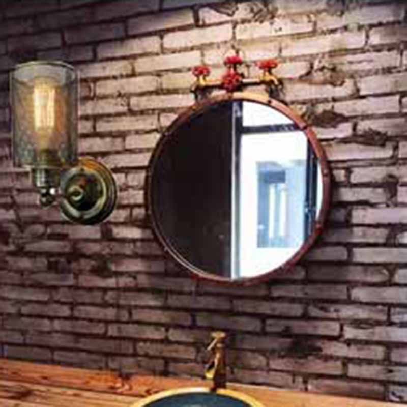 Modern Wall Sconce Adjustable Cylinder Shape Vanity Lamp with Metal Shade for Bathroom
