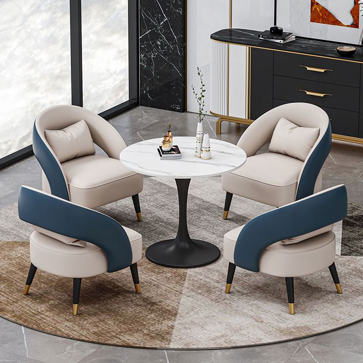 Stone Dining Site Table Contemporary Round Dining Table for Kitchen Home
