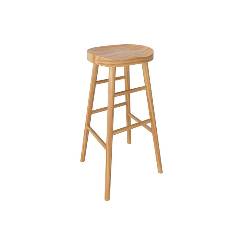 Pine Wood Counter Table Set Contemporary 1/3 Pieces Bar Table Set