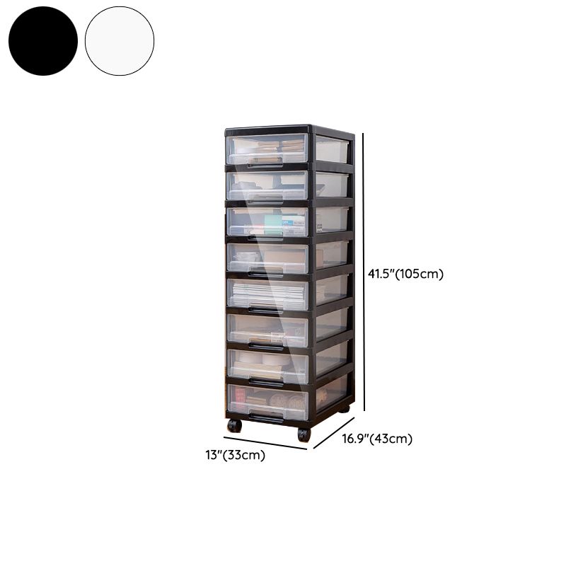 Modern Plastic Filing Cabinet Drawers Storage Filing Cabinet for Office