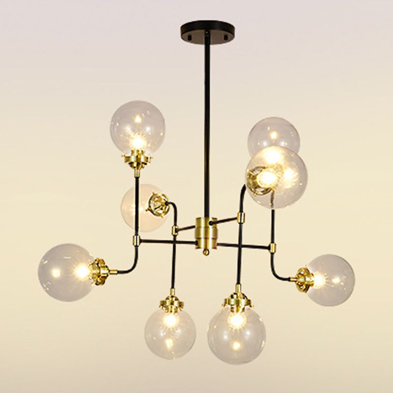 Lámpara de lámpara esférica de vidrio lámpara de lámpara simple para sala de estar para sala de estar