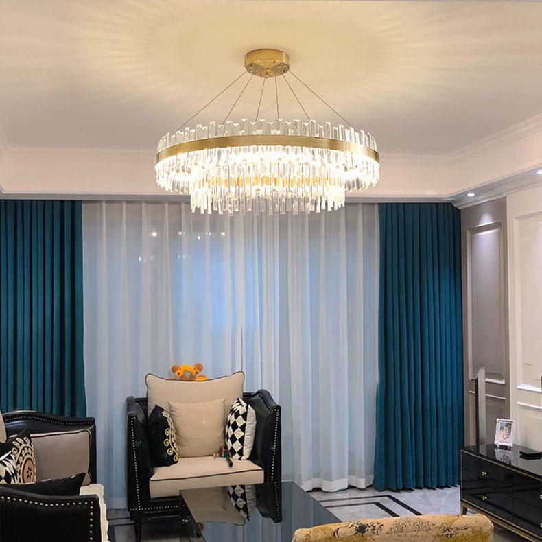 Leichte luxuriöse nordische Minimalismus Moderne LED -Island Kronleuchter Licht für Esszimmer Wohnzimmer