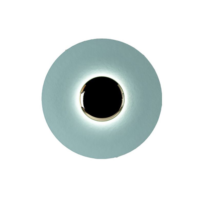 Luz de pared de estilo posmoderno Luz de apliques de pared de 1 luz con sombra de hierro para sala de estar