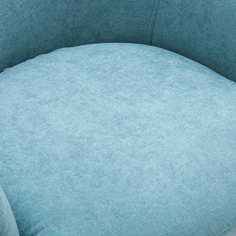 Velvet Chair with Sloped Arms and Basic Four Wooden Legs for Apartment