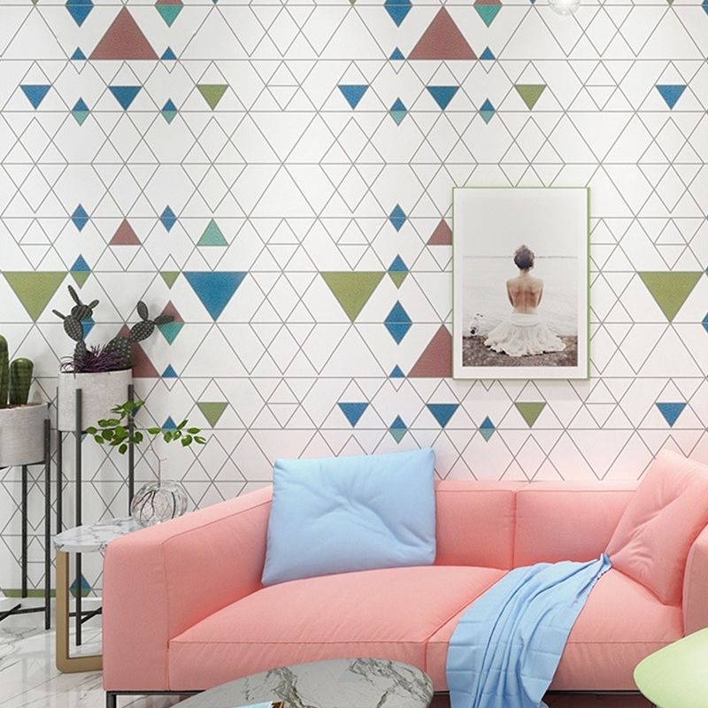 Modern and Light Wall Decor Geometries and Harlequin Non-Pasted Wallpaper, 20.5"W x 33'L