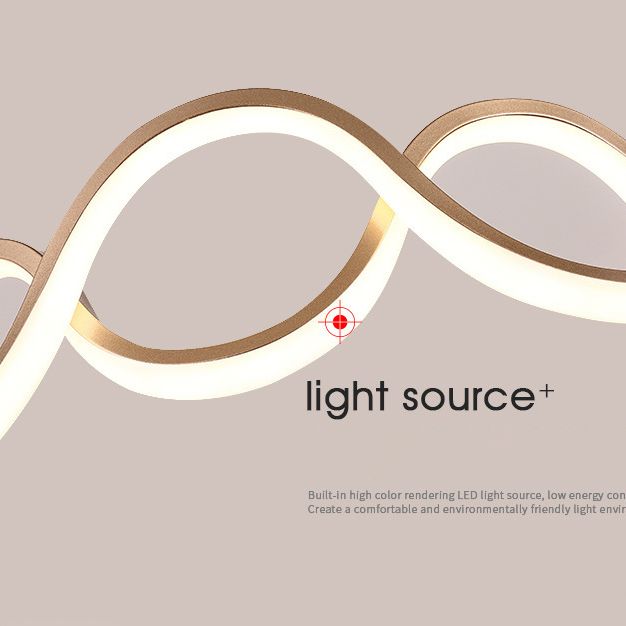 Multiple Rings Chandelier Light Fixture Designer Modern Simplicity Metal Pendant Lighting for Restaurant