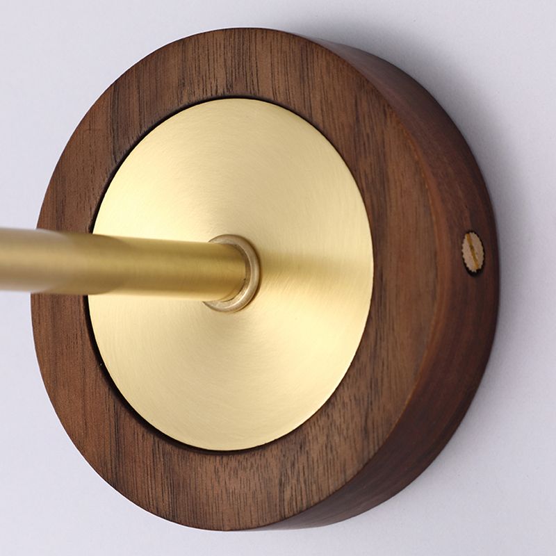 Modernism Wooden Wall Mounted Sconce 1-Light Wall Light for Foyer
