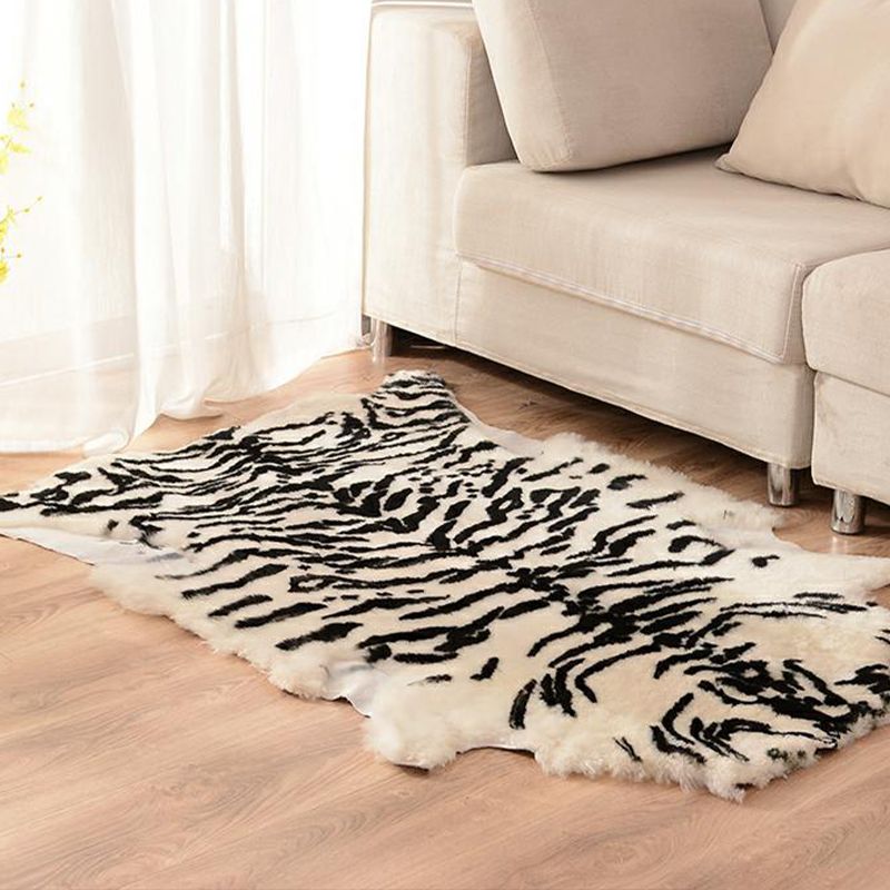 Alfombra de estampado de animal creativo de lana de cordero múltiple alfombra interior de lana interior sin deslizamiento alfombra de área amigable para mascotas