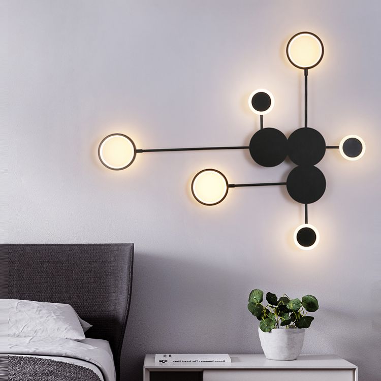 Géométrie Forme des lumières murales en métal Modern Style 6 Lampes de montage mural clair