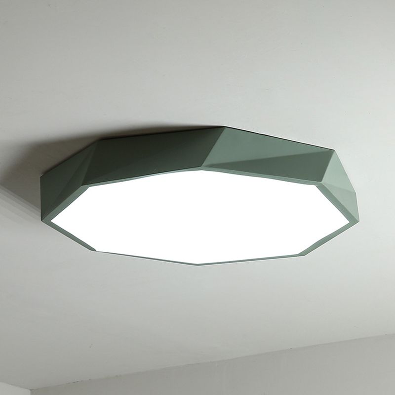 Plafonnier LED Macaron en acrylique, plafonnier géométrique en fer de Style créatif moderne pour chambre à coucher