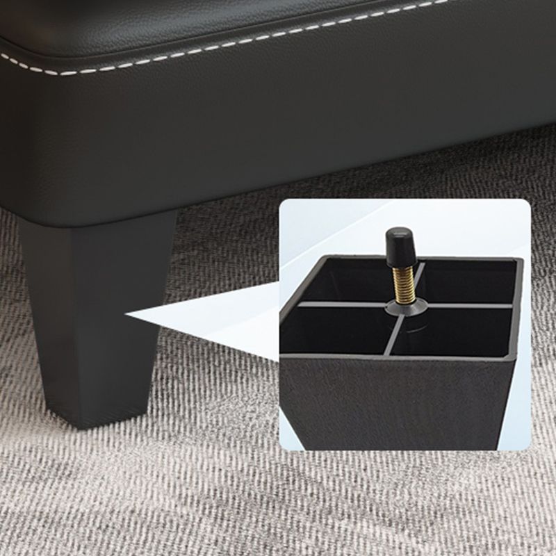 Faux Leather Pillow Top Arms /Armless Sleeper Sofa Bed Biscuit Back Convertible Sofas