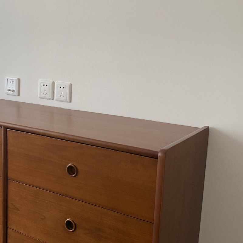 Ultra-Modern Double Dresser Pine Storage Chest Dresser for Bedroom