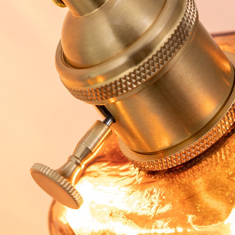 Gold Modern Metal Wall Sconce Geometric Shape Sconce Lights with Glass Shade