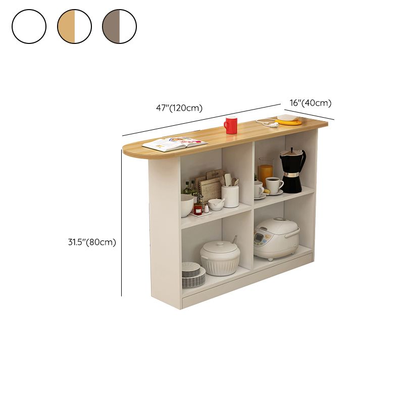 Contemporary Style Wood Specialty Patio Bar Table for Living Room