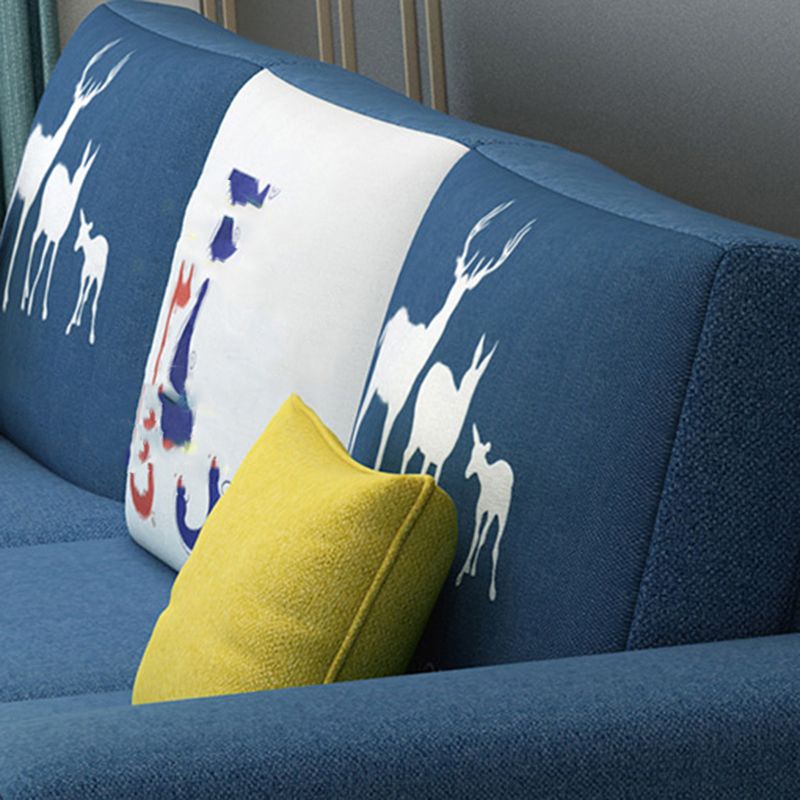 27,56 "H Square Arm Sectional Abnehmbares Kissen Sofa und Chaise