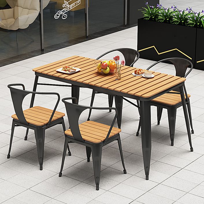 Modern Engineer Wood Dining Table Set 1/2/5/7 Pieces Dining Set for Home Use