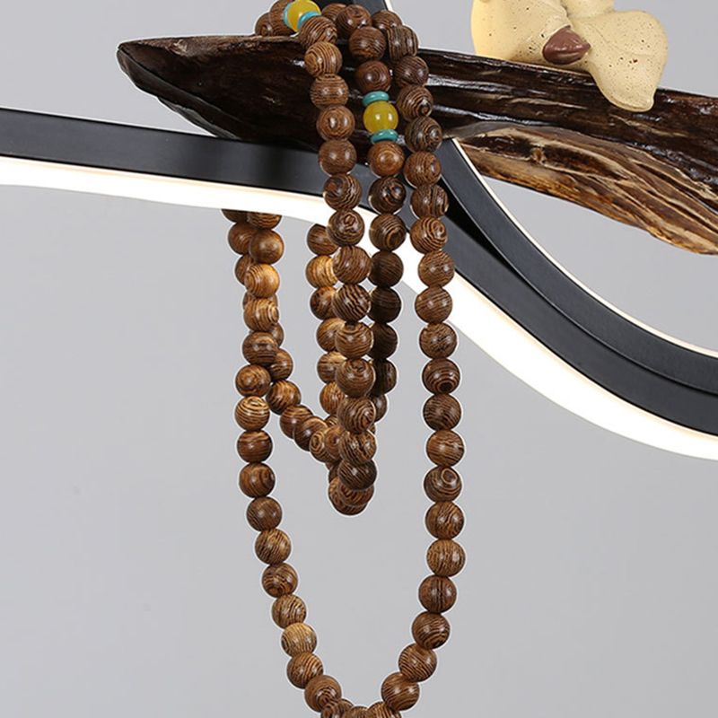 Luci a sospensione sospesa in metallo Lampade sospese lineari moderne per sala da studio