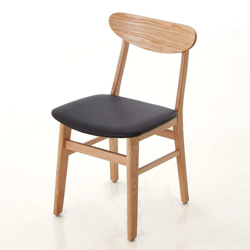 Sillas laterales de comedor con respaldo abierto de diseño moderno Sillas laterales de comedor de madera (juego de 2)